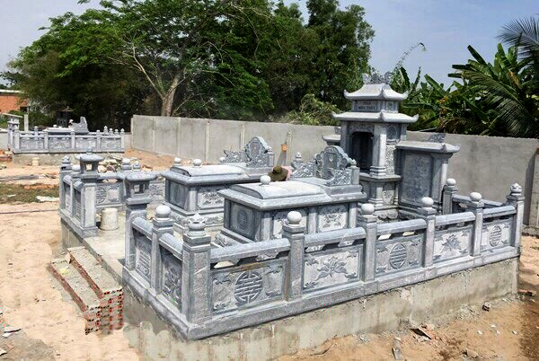 Mẫu khu lăng mộ gia đình đẹp, đơn giản, hợp phong thủy